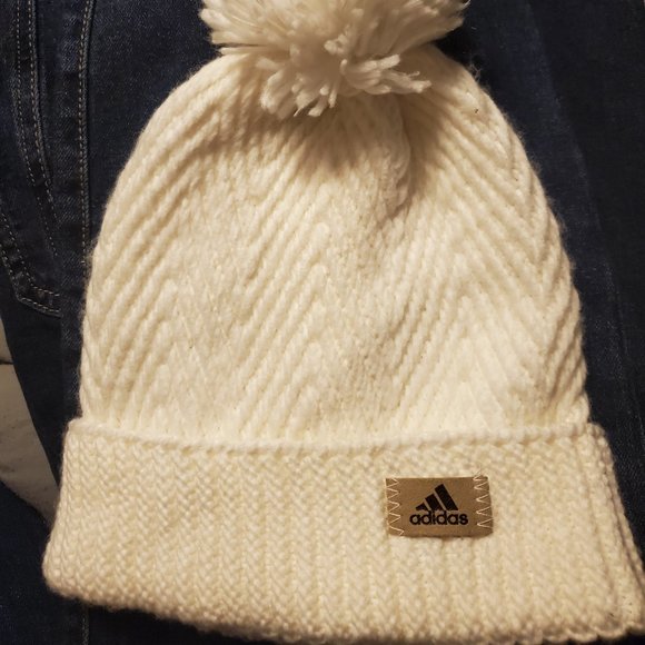 adidas Accessories - Adidas knit hat beanie cream nwot